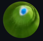 pipeSTEAM mascot — green spherical character